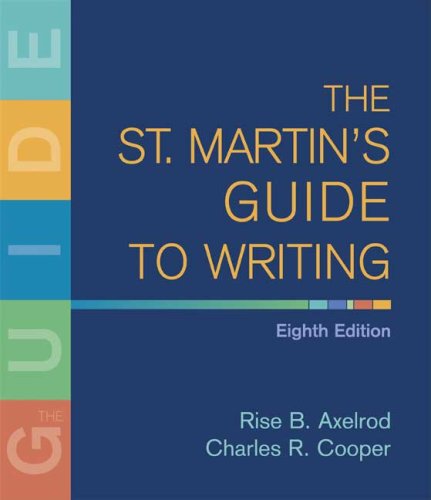 The St. Martin's Guide to Writing Cover