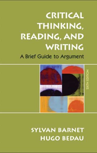 Critical Thinking, Reading, and Writing Cover