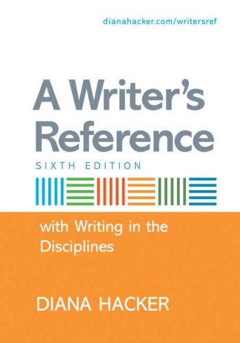 A Writer's Reference with Writing in the Disciplines Cover