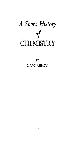 A short history of chemistry Cover