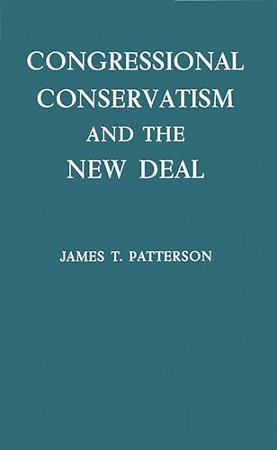 Congressional conservatism and the New Deal Cover
