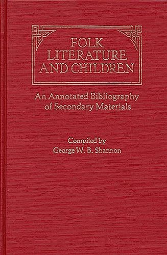 Folk literature and children Cover