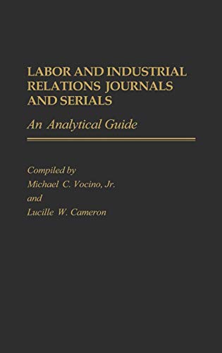 Labor and industrial relations journals and serials Cover