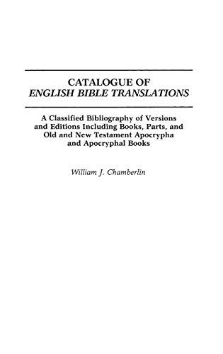 Catalogue of English Bible translations Cover