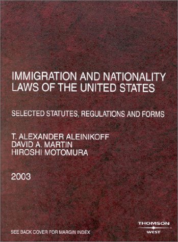 Immigration and Nationality Laws of the United States Cover