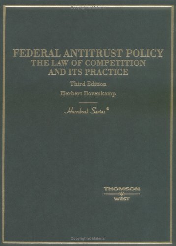 Federal antitrust policy Cover
