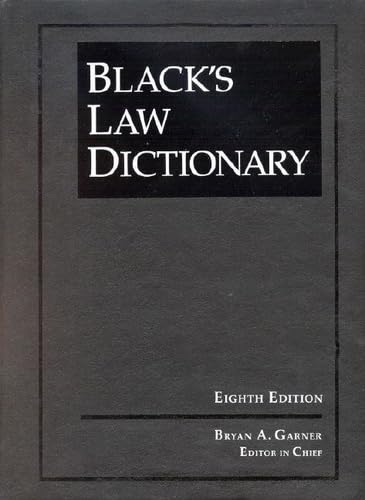 Black's law dictionary Cover
