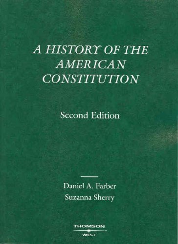 A history of the American Constitution Cover