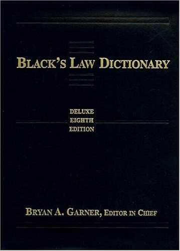 Black's law dictionary Cover
