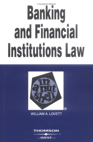 Banking and financial institutions law in a nutshell Cover