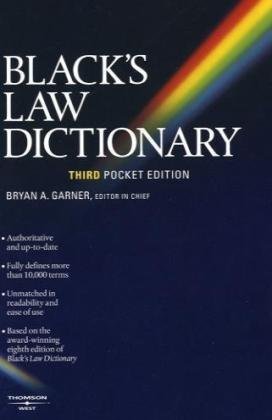 Black's Law Dictionary (Pocket) Cover