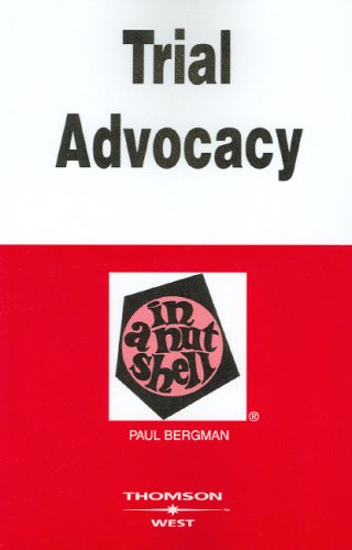 Trial advocacy in a nutshell Cover