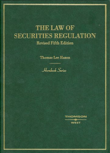 The law of securities regulation Cover
