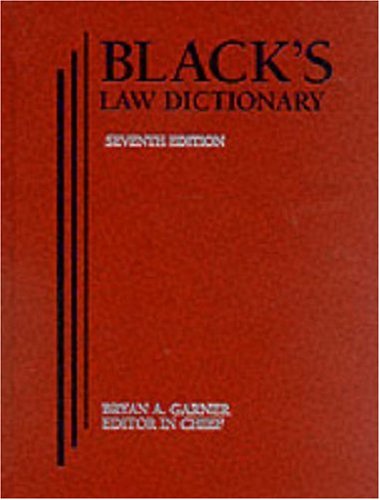 Black's law dictionary Cover
