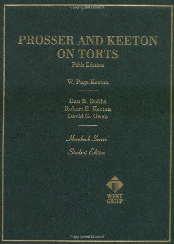 Prosser and Keeton on the law of torts Cover