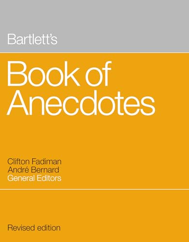 Bartlett's book of anecdotes Cover