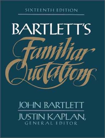 Familiar quotations Cover