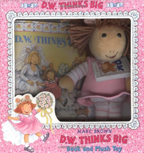 D.W. Thinks Big Book and Plush Toy Cover