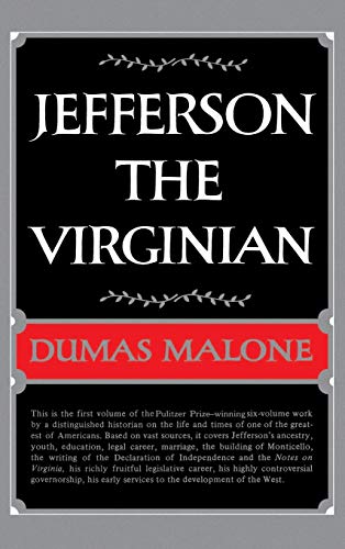 Jefferson the Virginian - Volume I (Jefferson and His Time, Vol 1) Cover