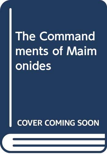 The Commandments of Maimonides Cover