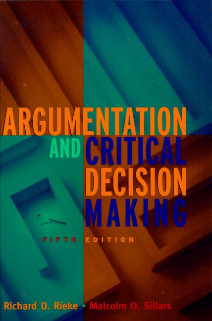 Argumentation and critical decision making Cover
