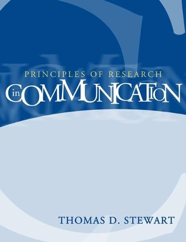 Principles of research in communication Cover