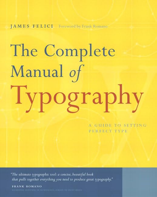 The complete manual of typography Cover