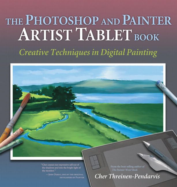 The Photoshop and painter artist tablet book Cover