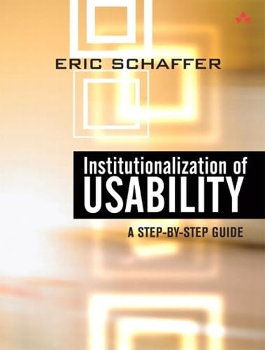 Institutionalization of Usability Cover