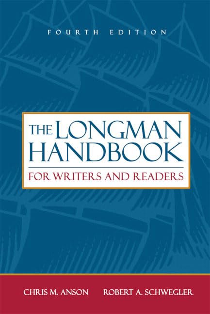 The Longman handbook for writers and readers Cover