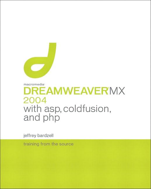 Macromedia Dreamweaver MX 2004 Cover