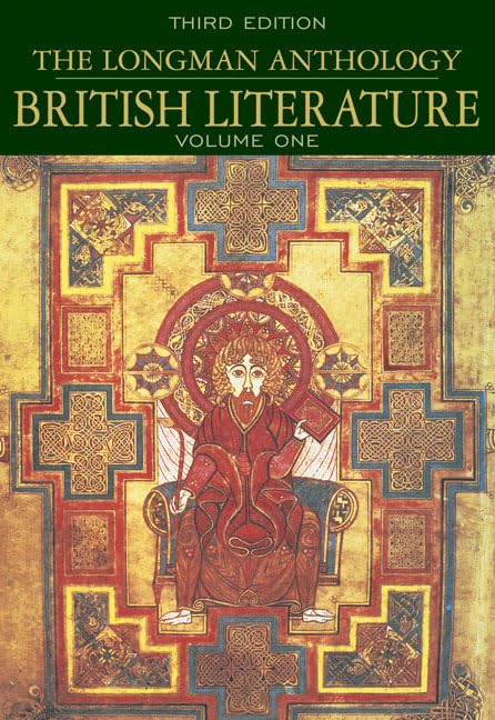 The Longman Anthology of British Literature, Volume 1 Cover
