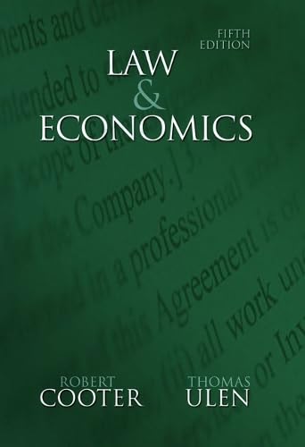 Law and Economics (5th Edition) (Addison-Wesley Series in Economics) Cover