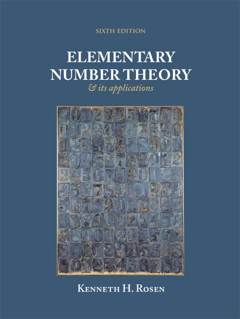 Elementary number theory and its applications Cover