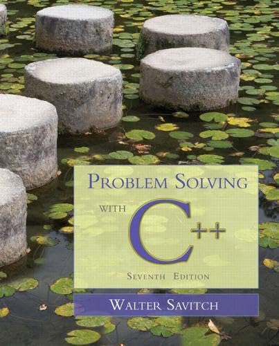 Problem solving with C++ Cover