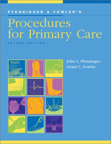 Pfenninger and Fowler's procedures for primary care Cover