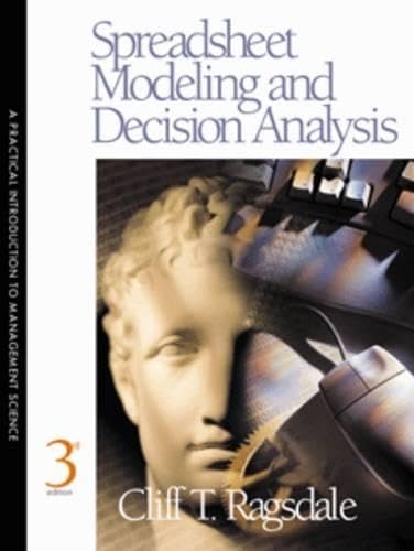 Spreadsheet modeling and decision analysis Cover