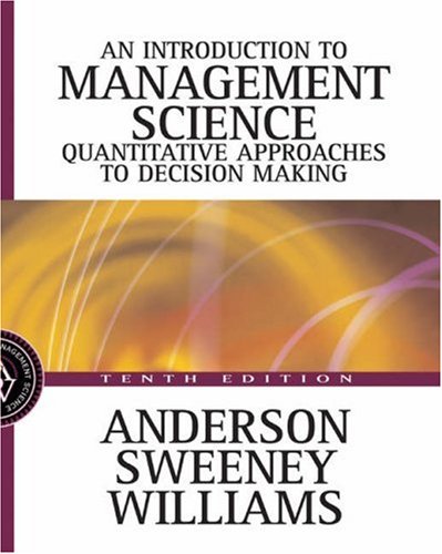 An introduction to management science Cover