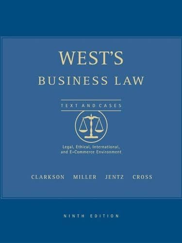 West's business law Cover