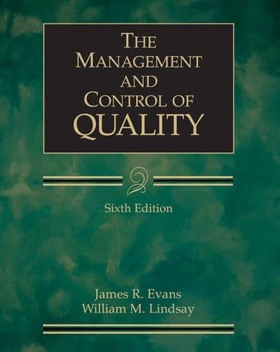 The Management and Control of Quality Cover