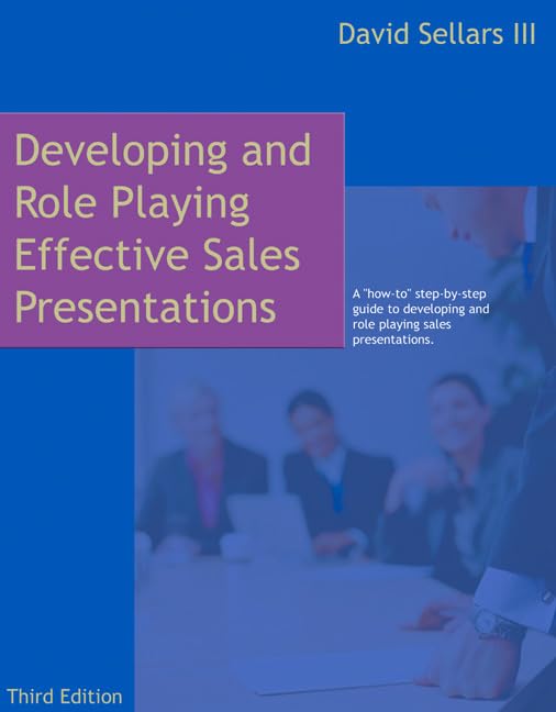 Developing and role playing effective sales presentations Cover