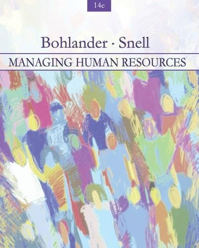 Managing human resources Cover
