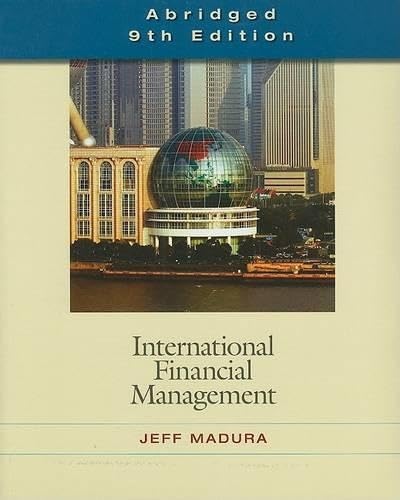 International Financial Management, Abridged Edition (with World Map) Cover