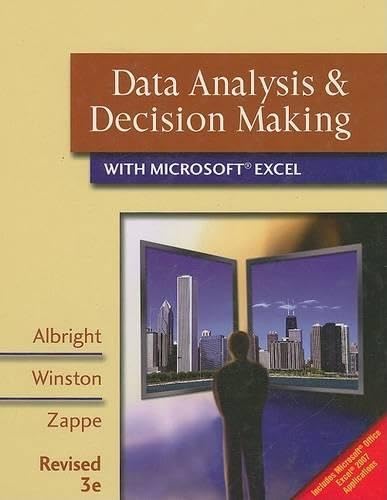 Data analysis & decision making with Microsoft Excel Cover