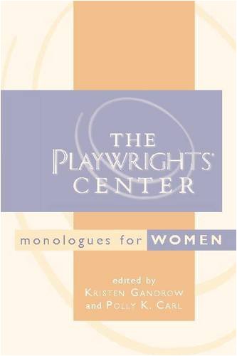 Playwrights' Center Monologues for Women, The Cover