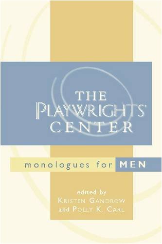 Playwrights' Center Monologues for Men, The Cover