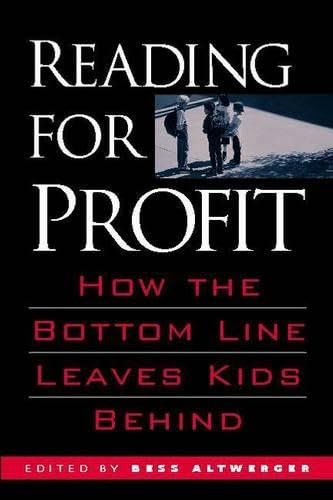 Reading for profit Cover