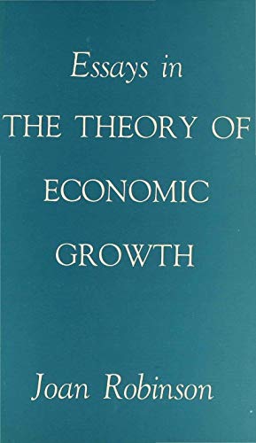 Essays in Theory of Economic Growth (Joan Robinson) Cover
