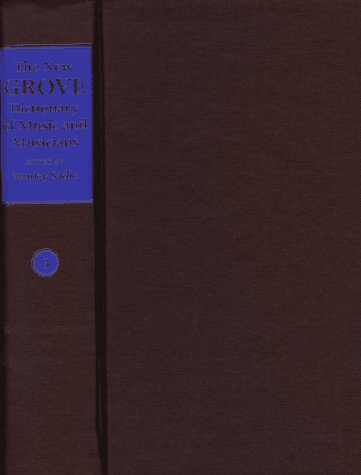 The new Grove dictionary of music and musicians Cover