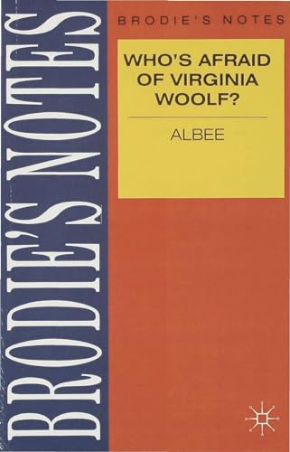 Brodie's Notes on Edward Albee's "Who's Afraid of Virginia Woolf?" (Brodies Notes) Cover